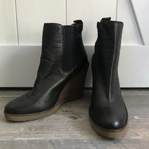 LUCKY BRAND wedge ankle boots